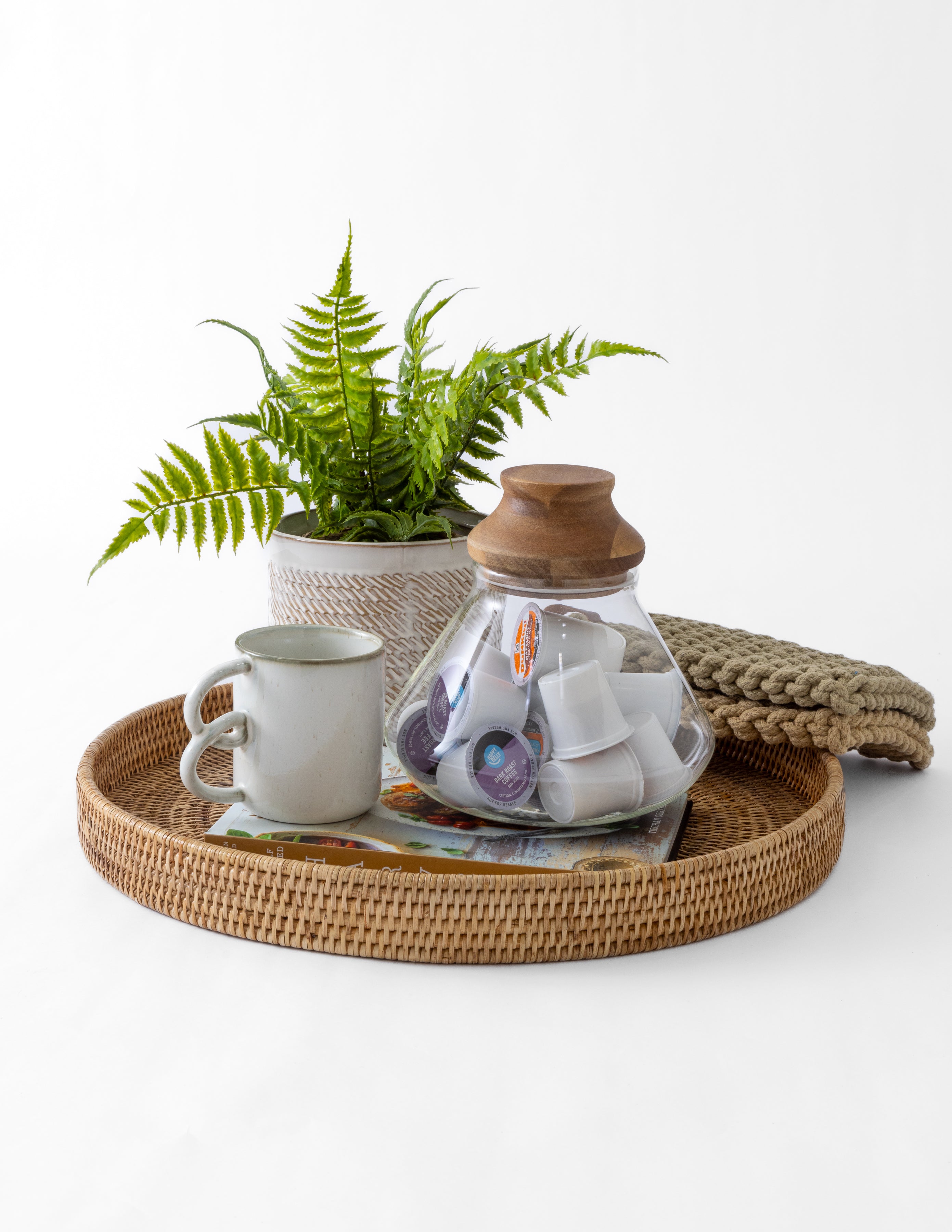 Glass Jar with Wood Lid