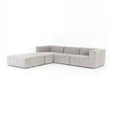 Langham Channeled 3-Piece Sectional - Napa Sandstone | ready to ship!