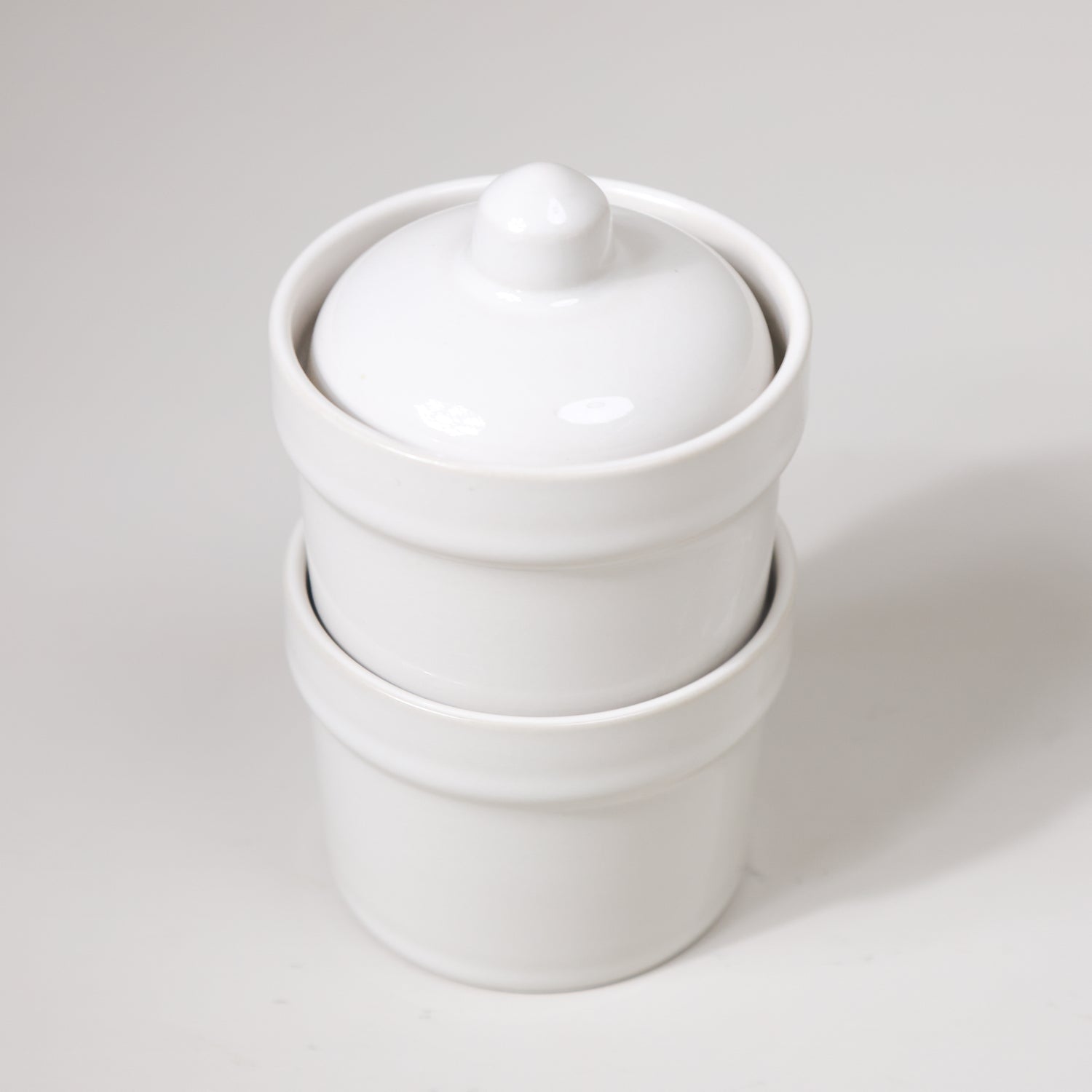 White Stackable Pinch Pots