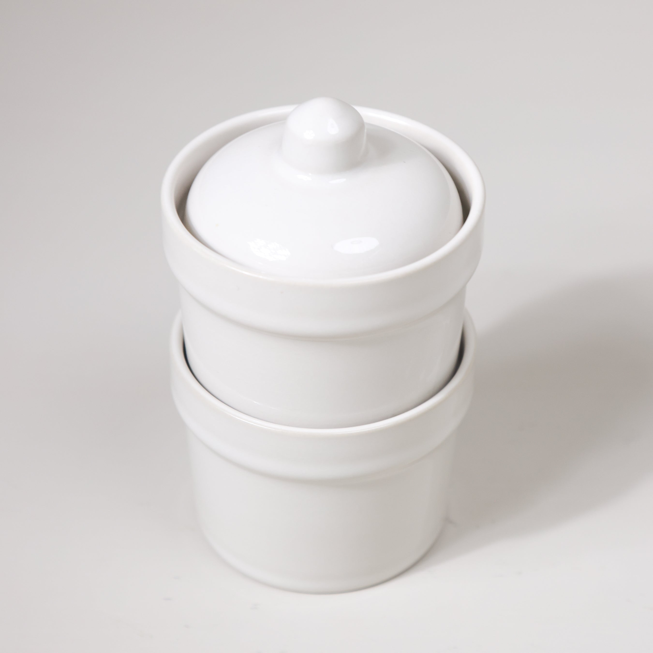 White Stackable Pinch Pots