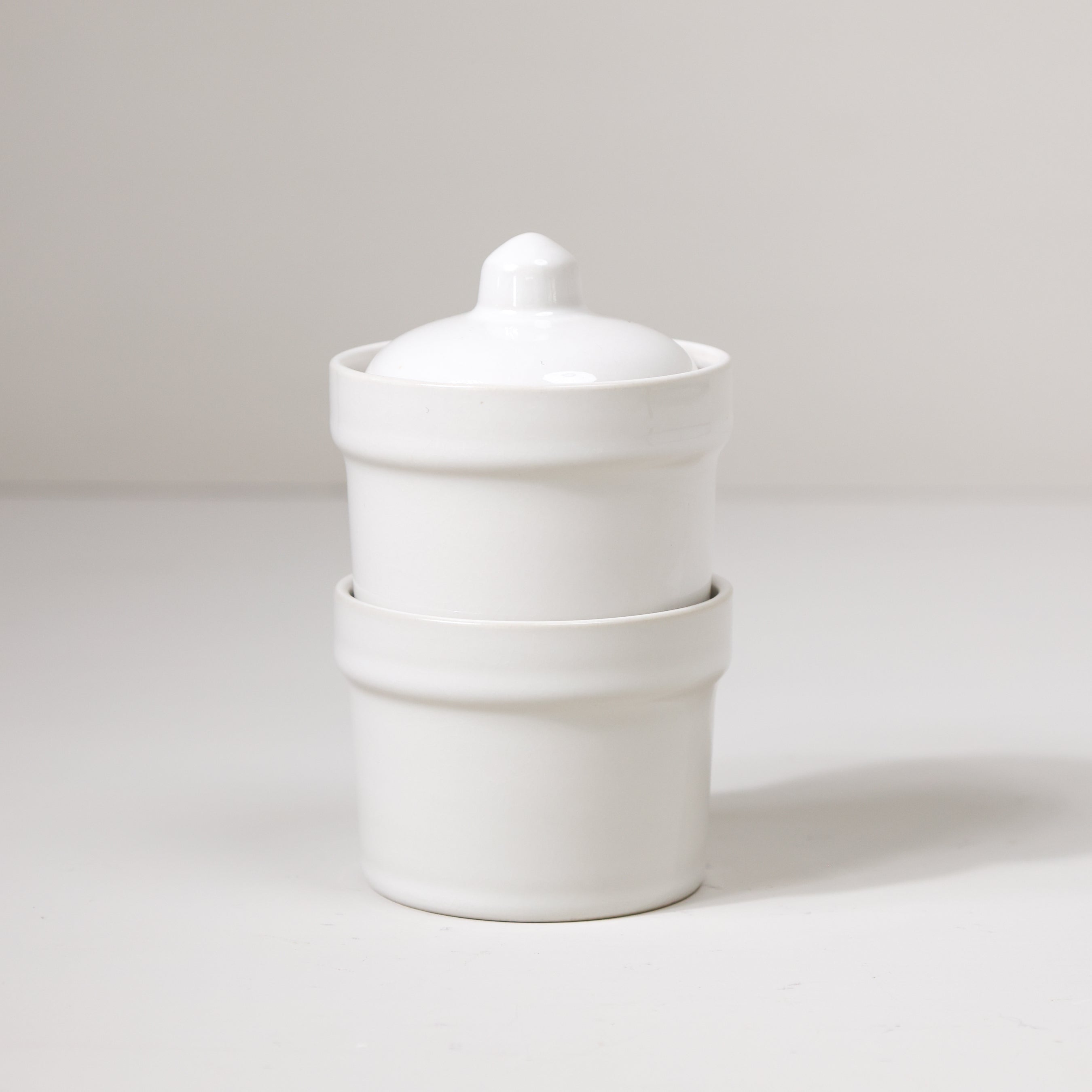 White Stackable Pinch Pots