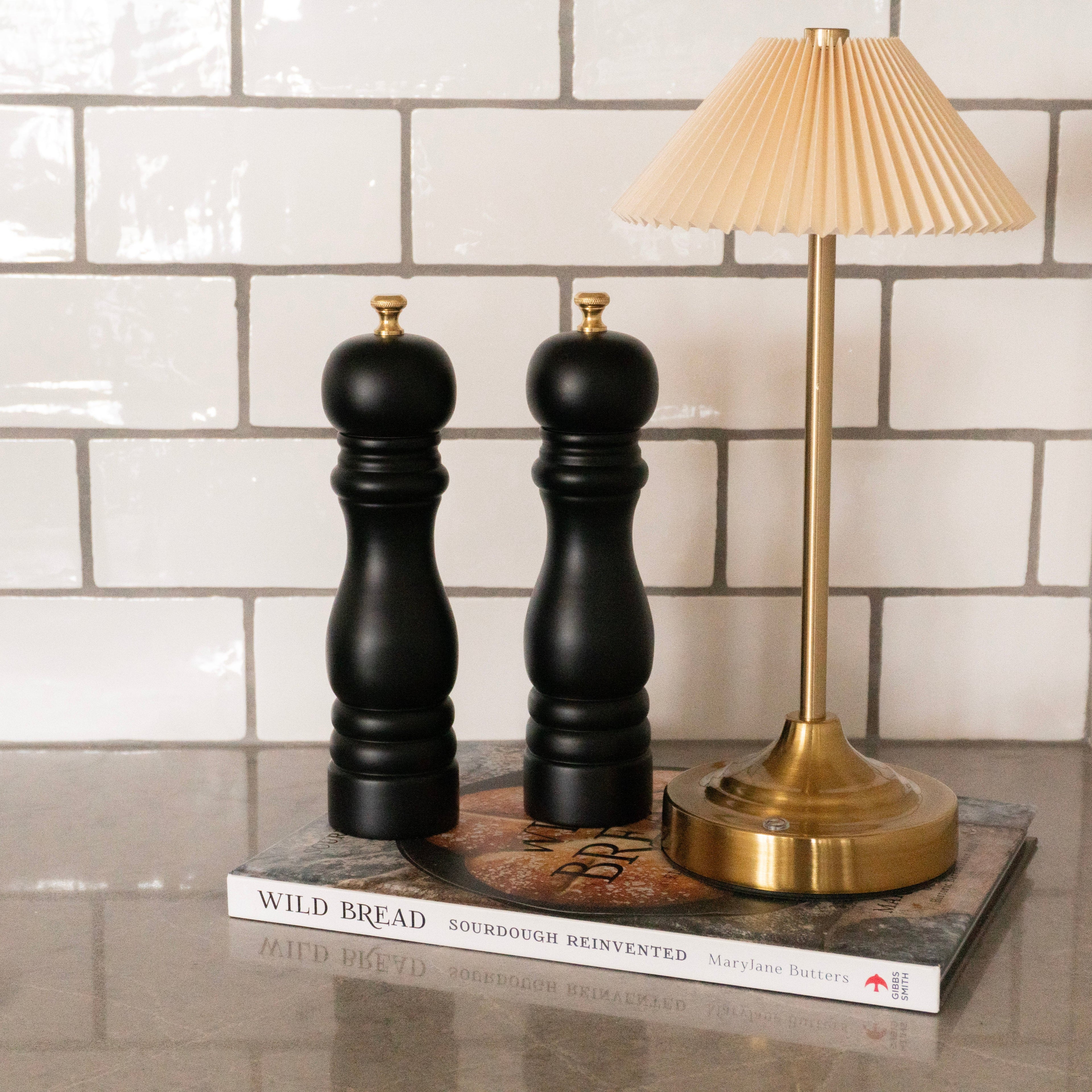 12" Rechargeable Gold LED Lamp