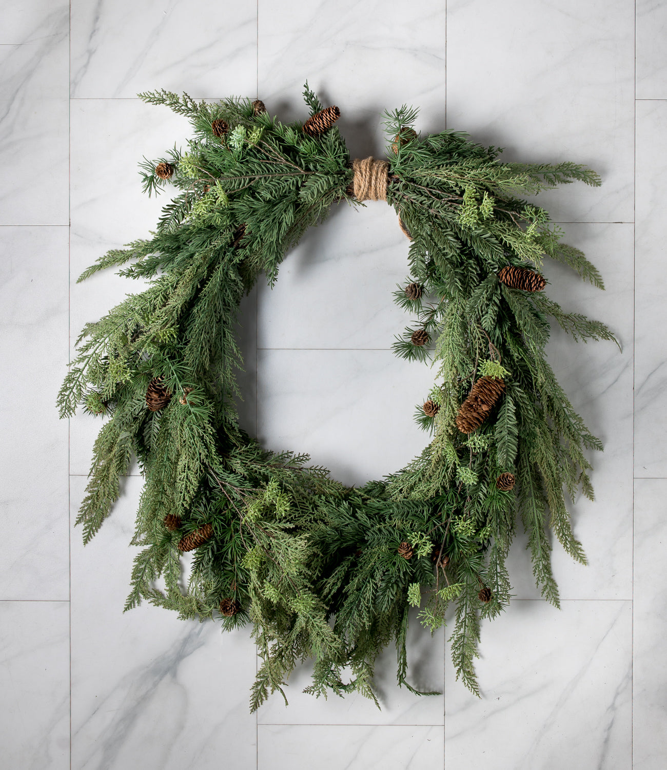 XL Mixed Green Wreath