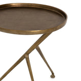 Schmidt Accent Table - Raw Antique Brass | ready to ship!