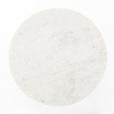 Naomi Marble End Table - Polished White Marble | ready to ship!