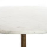 Helen Round Coffee Table - Polished White Marble | ready to ship!