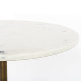 Helen End Table - Polished White Marble | ready to ship!