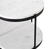 Felix Oval Nightstand - Hammered Grey W/Clear Powder Coat | shipping 8/4/2024