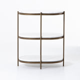 Felix Oval Nightstand - Antique Brass | shipping 7/5/2024