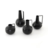 Aleta Vases, Set Of 4 - Iron Matte Black | ready to ship!