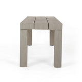 Sonora Outdoor Dining Bench - Weathered Grey | ready to ship!
