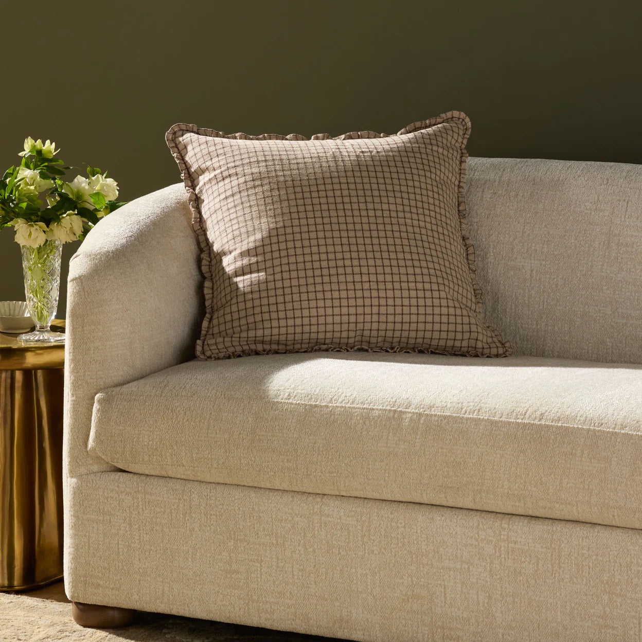 22" Dinah Down Pillow Mushroom