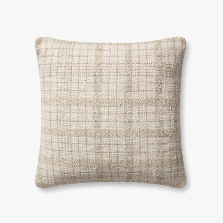 18" Down Pillow Ivory/Beige