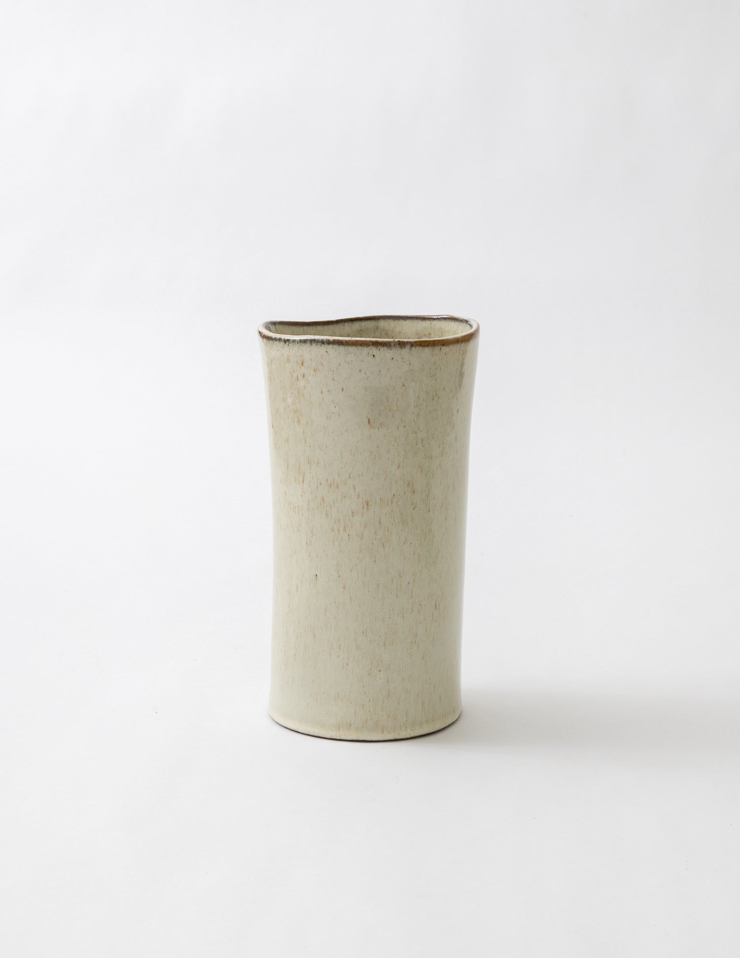 Taupe Sand Vase 10"