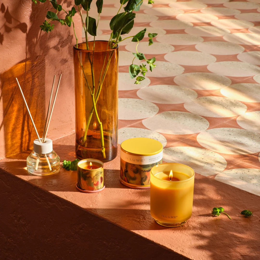 Rhubarb Honey Boxed Glass Candle