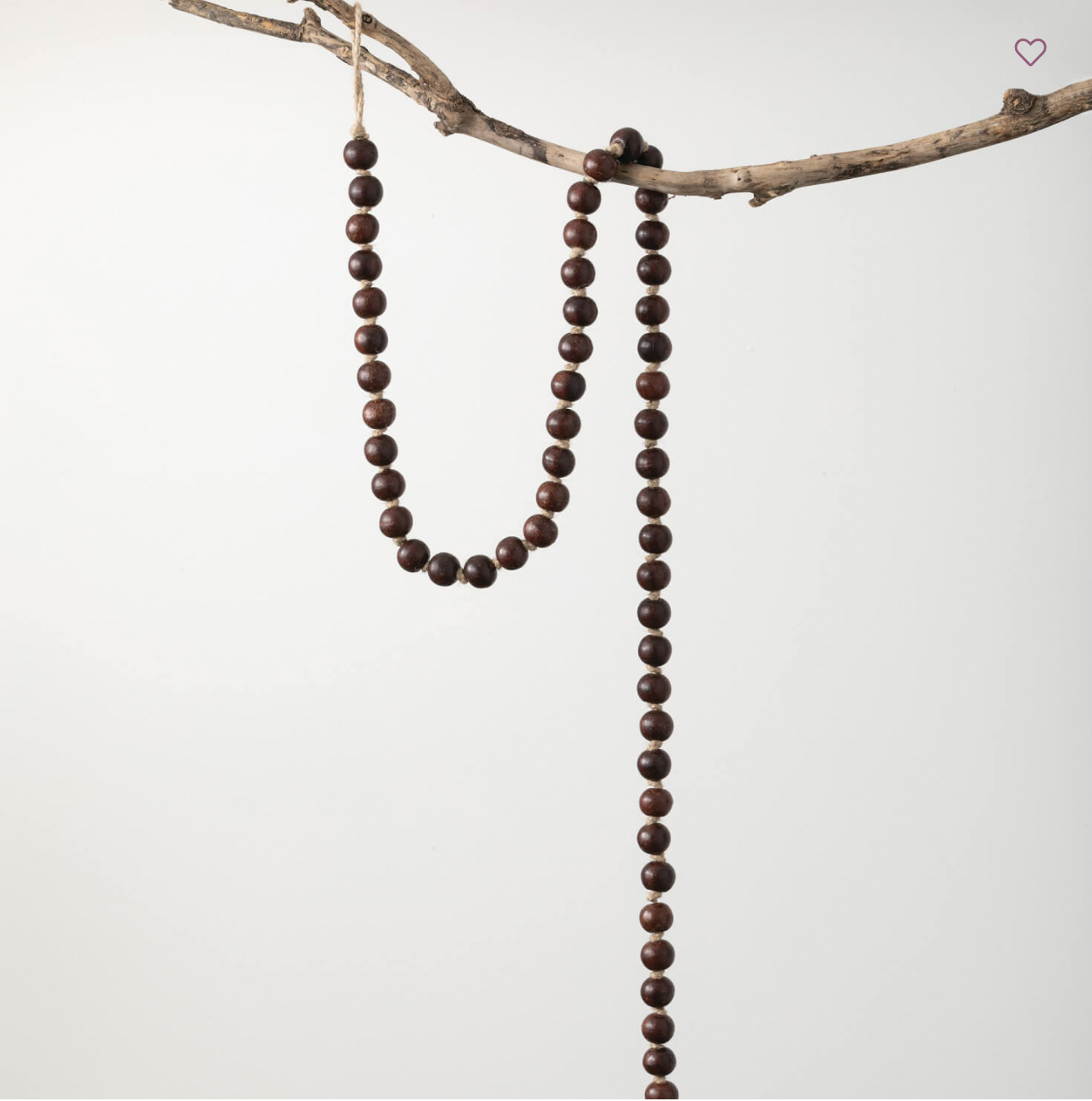 Brown Wood Bead String