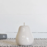 White Ceramic Pear