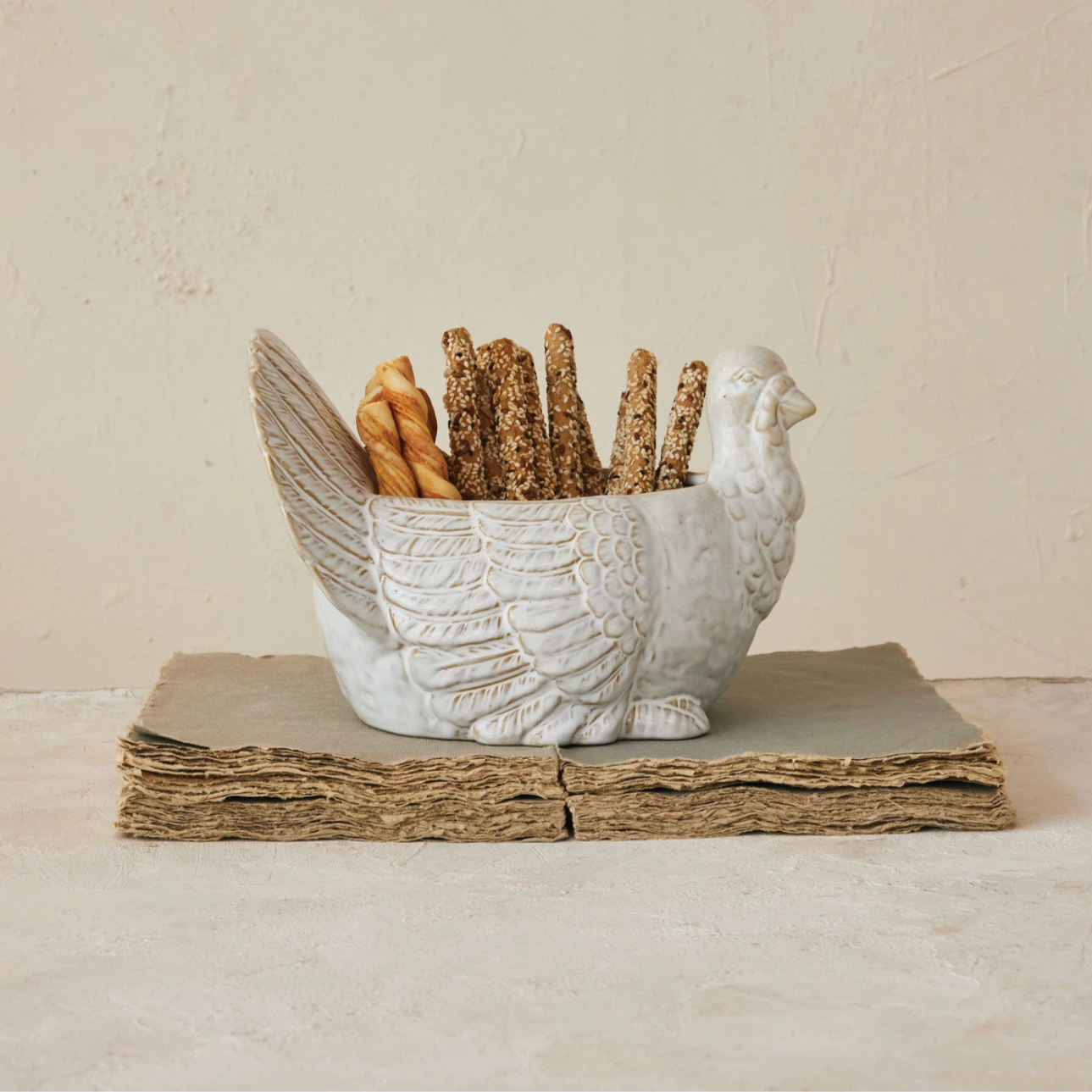 Stoneware Turkey Bowl