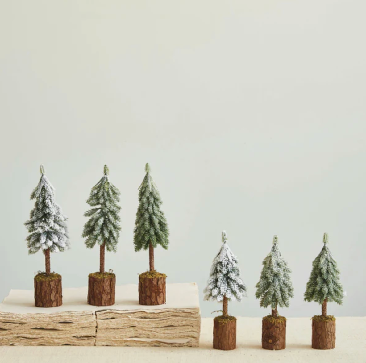 Fir Tree w/ Wood & Moss Base