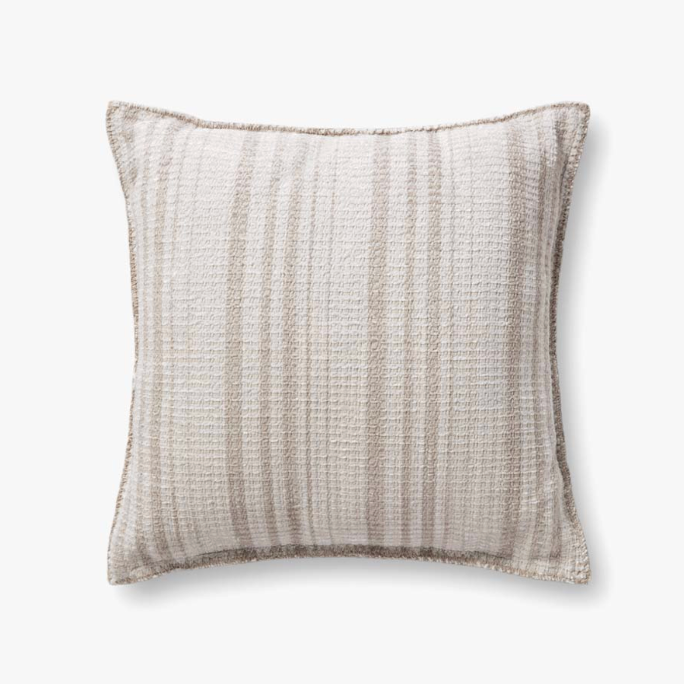 22" Sam Down Pillow Ivory/Beige