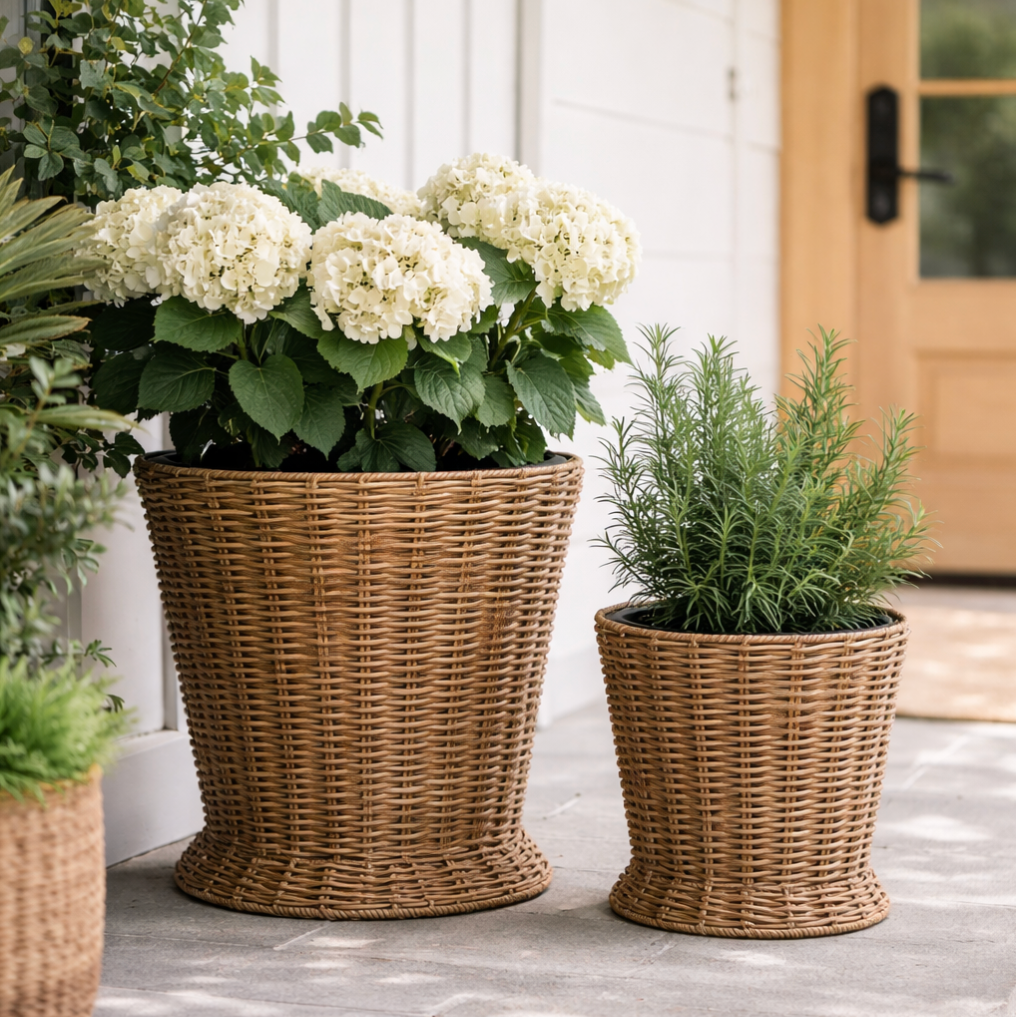 Poly Weave Field Flower Bucket
