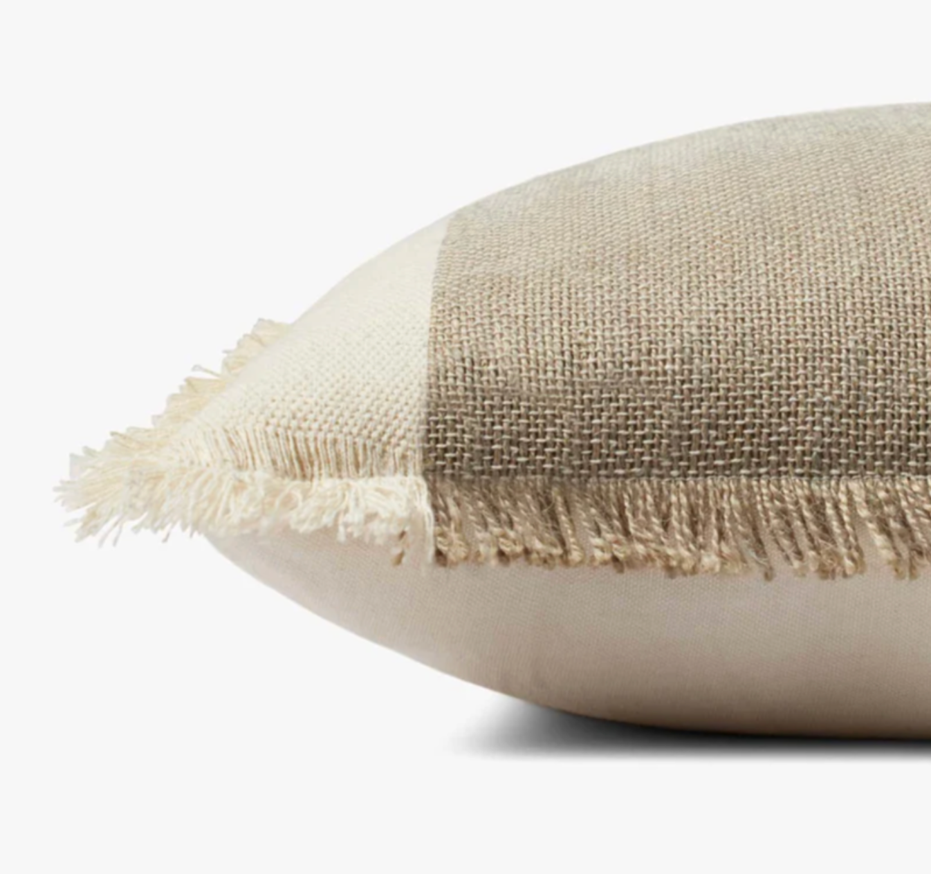 18" Seraphina Down Pillow Ivory/ Earth