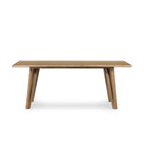 Leah Dining Table - Whitewashed Oak Veneer | shipping 6/26/2024