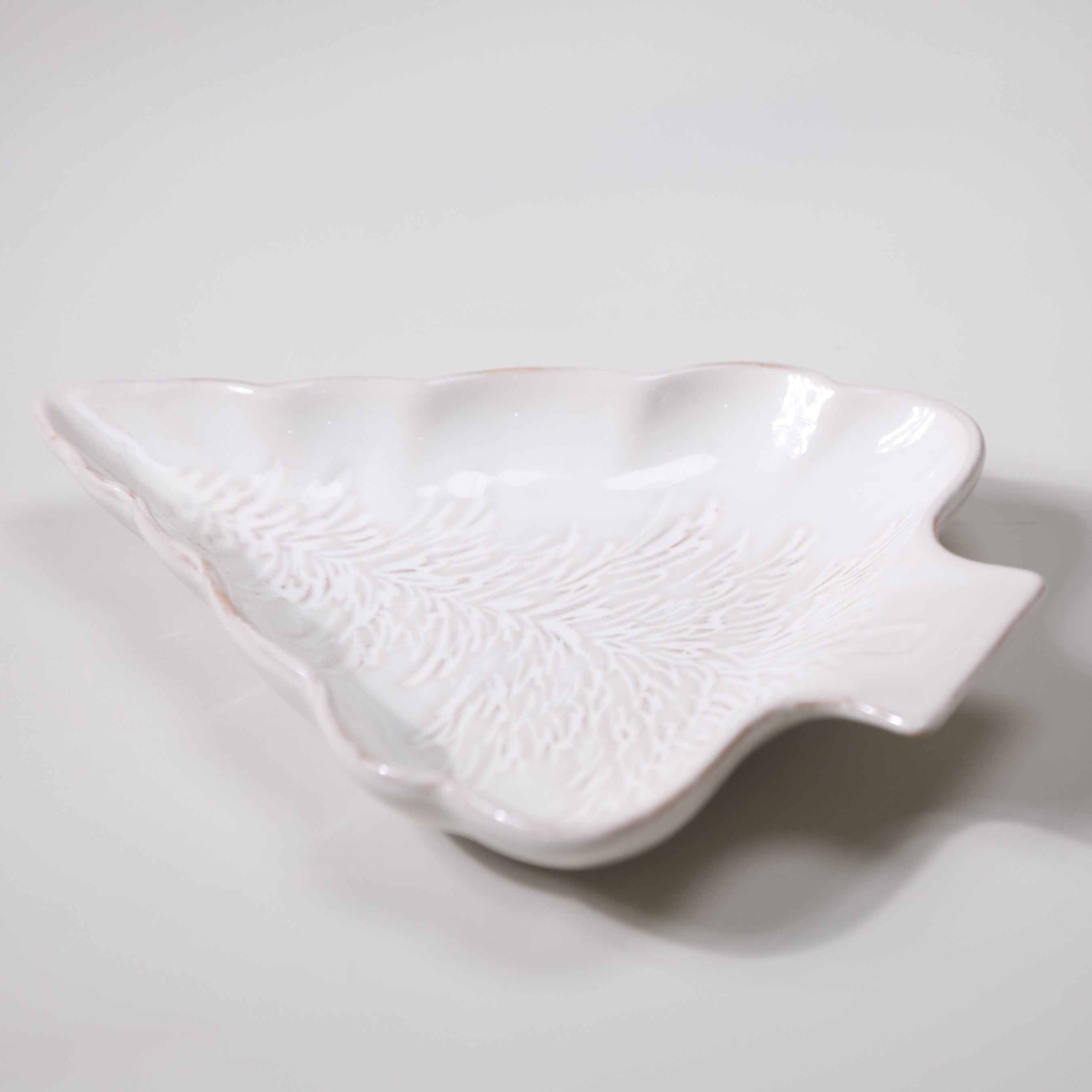 Stoneware Tree Shaped Plate