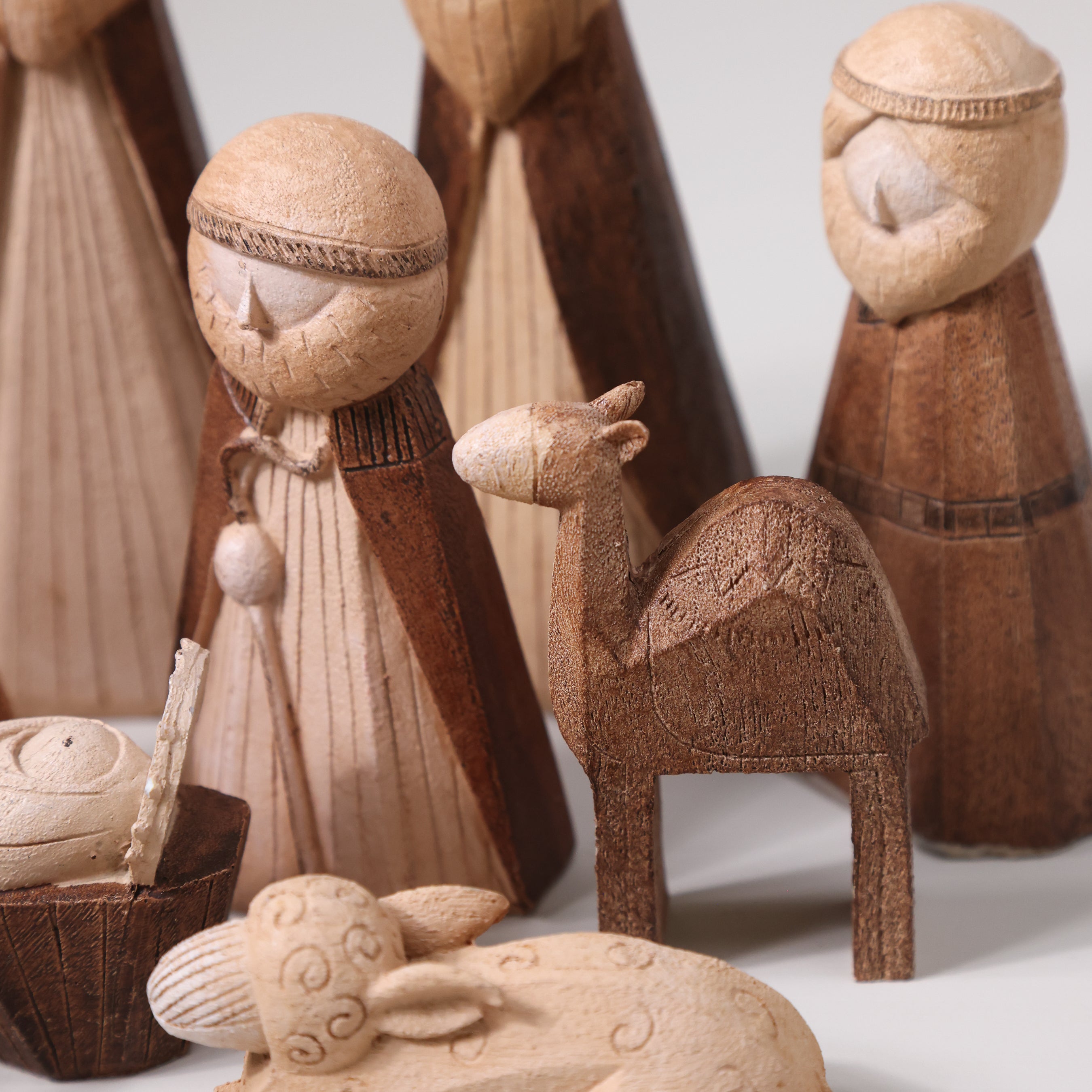 11 Piece Wood Nativity