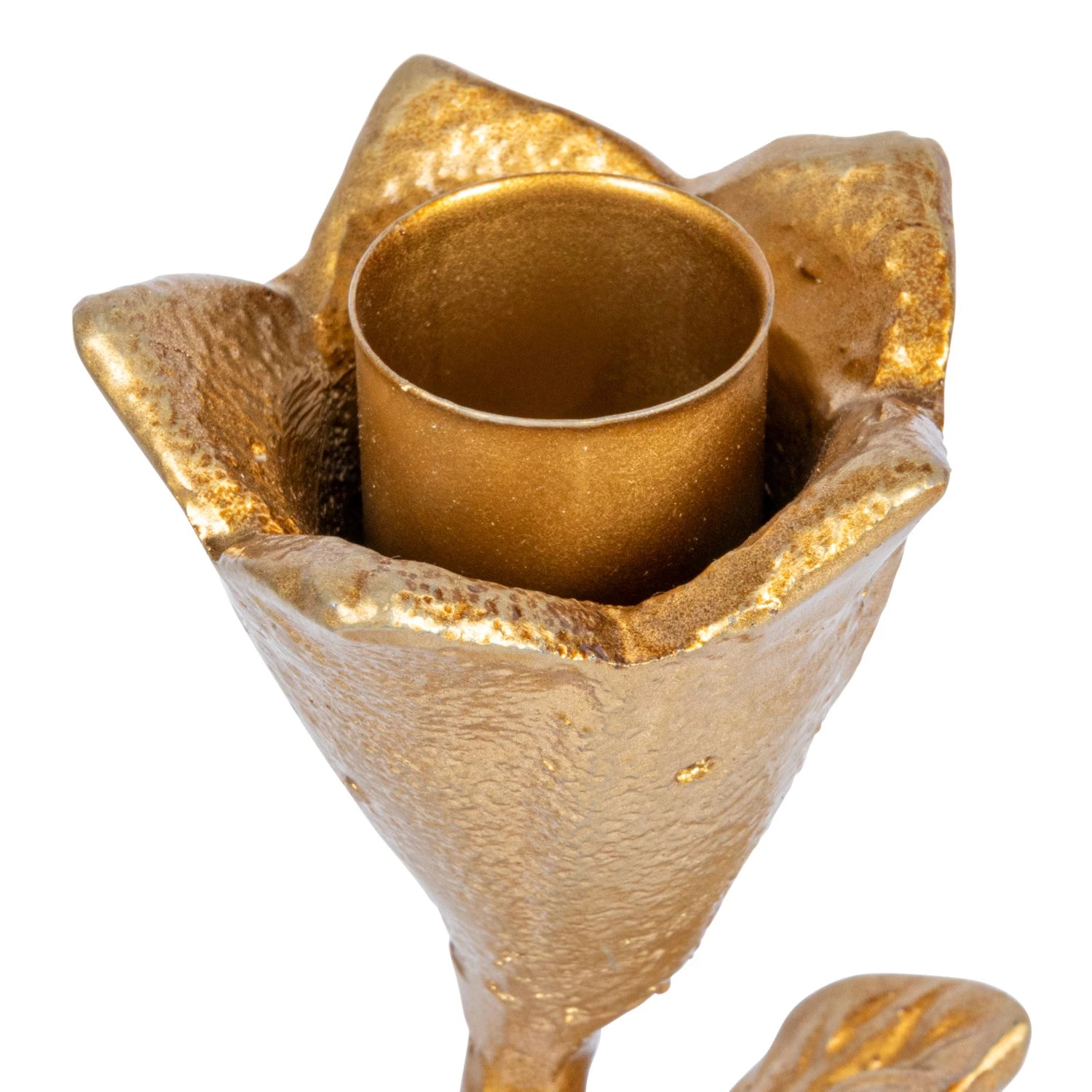 Brass Candle Holder w/Bird