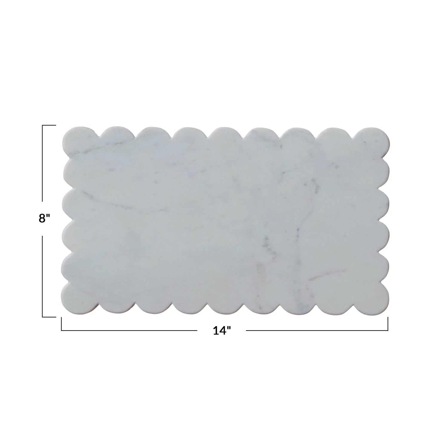 Scalloped Edge Marble Board