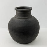 Black Matte Clay Pot