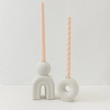 Abstract Candle Holders (Set of 2)