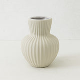 Fluted Ivory Vase