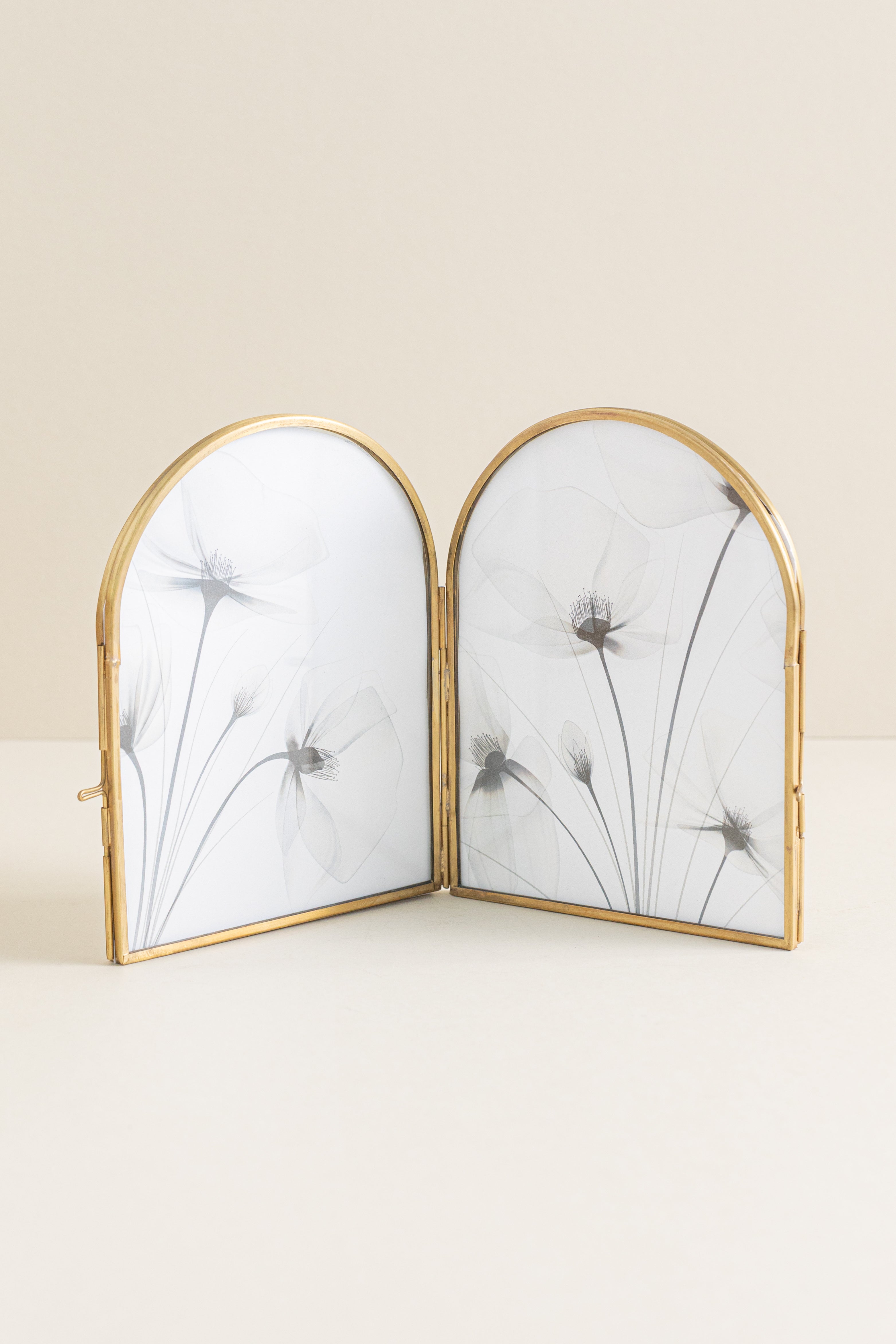 Brass Arched Picture Frame