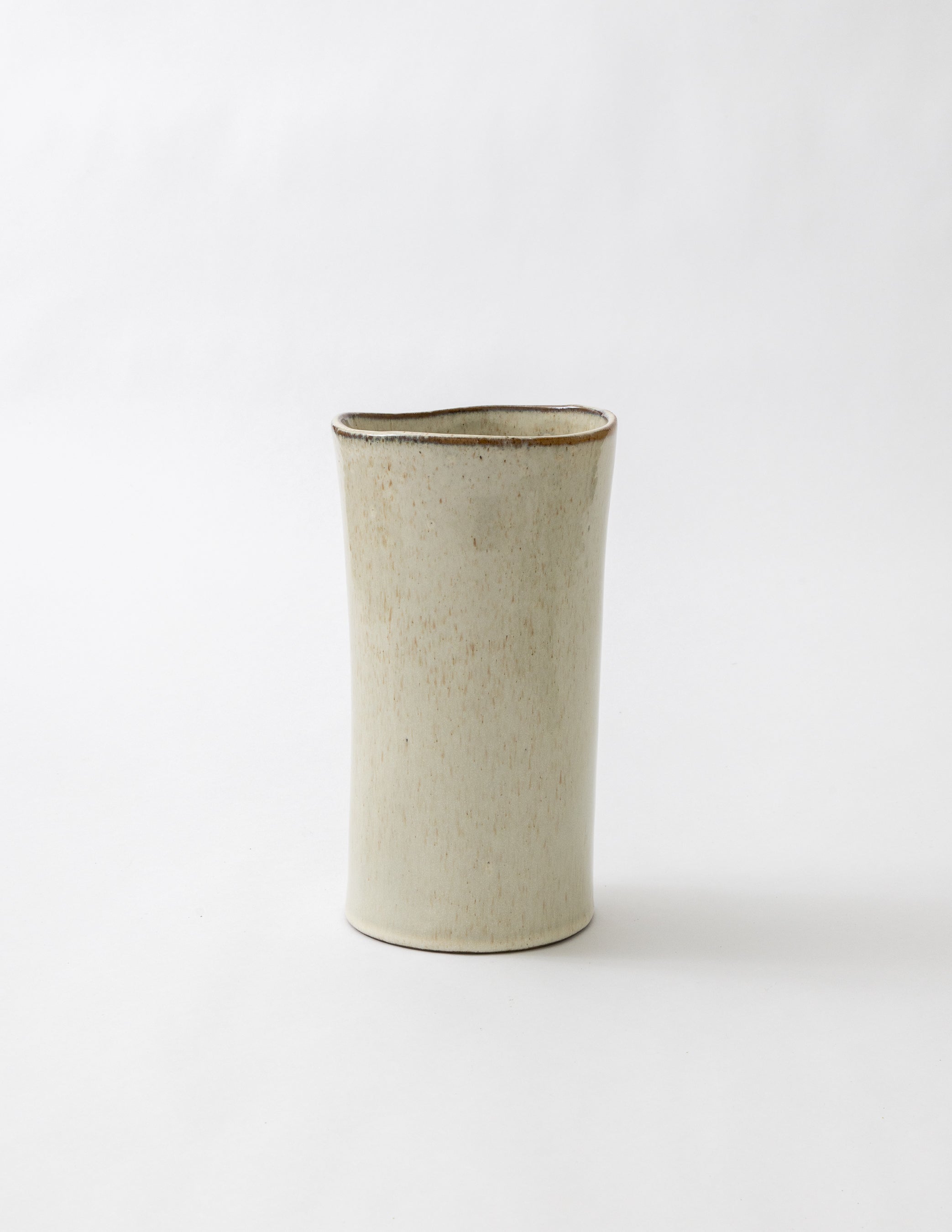 Taupe Sand Vase 10"