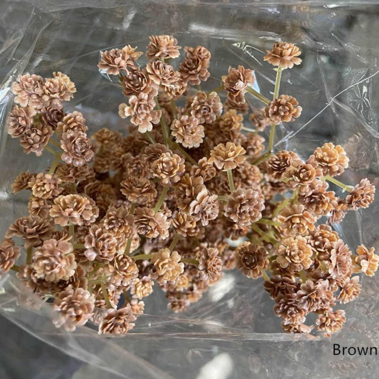 24" Brown Babysbreath