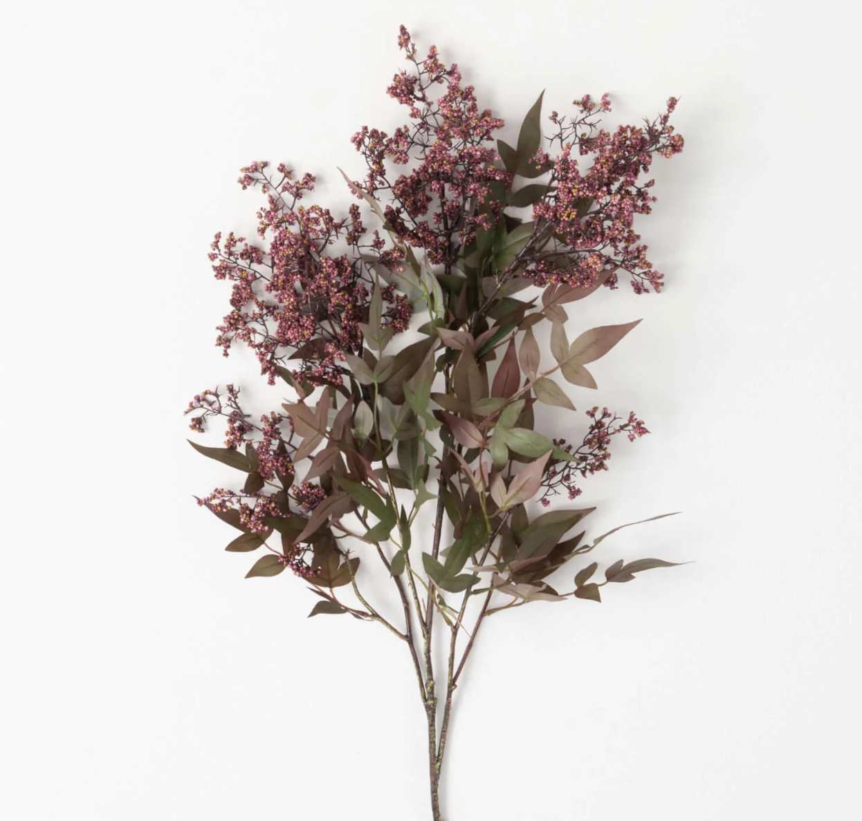 Dusty Plum Berry Spray 47"