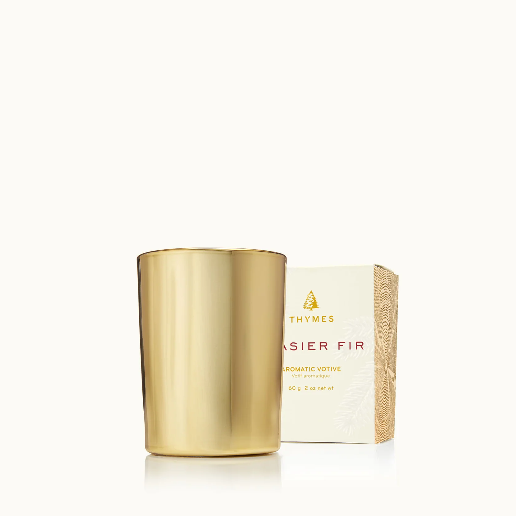Frasier Fir Gold Votive Candle