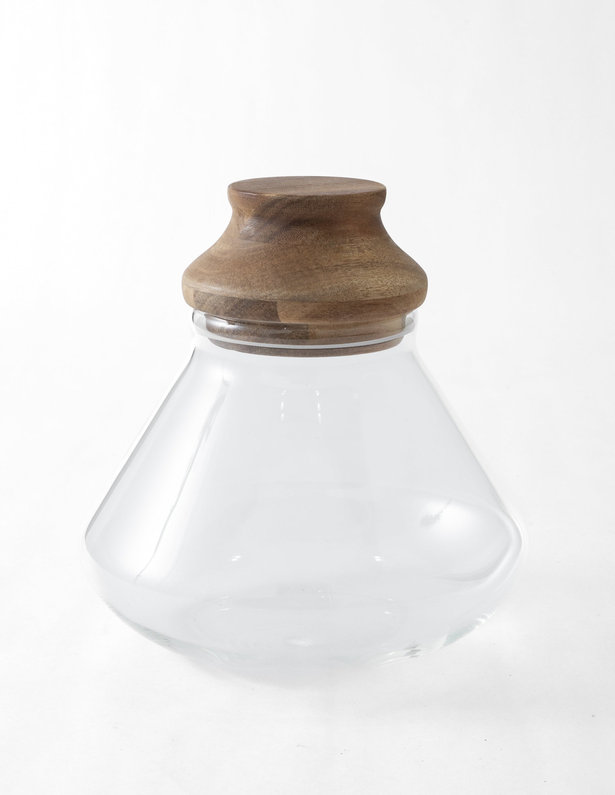 Glass Jar with Wood Lid