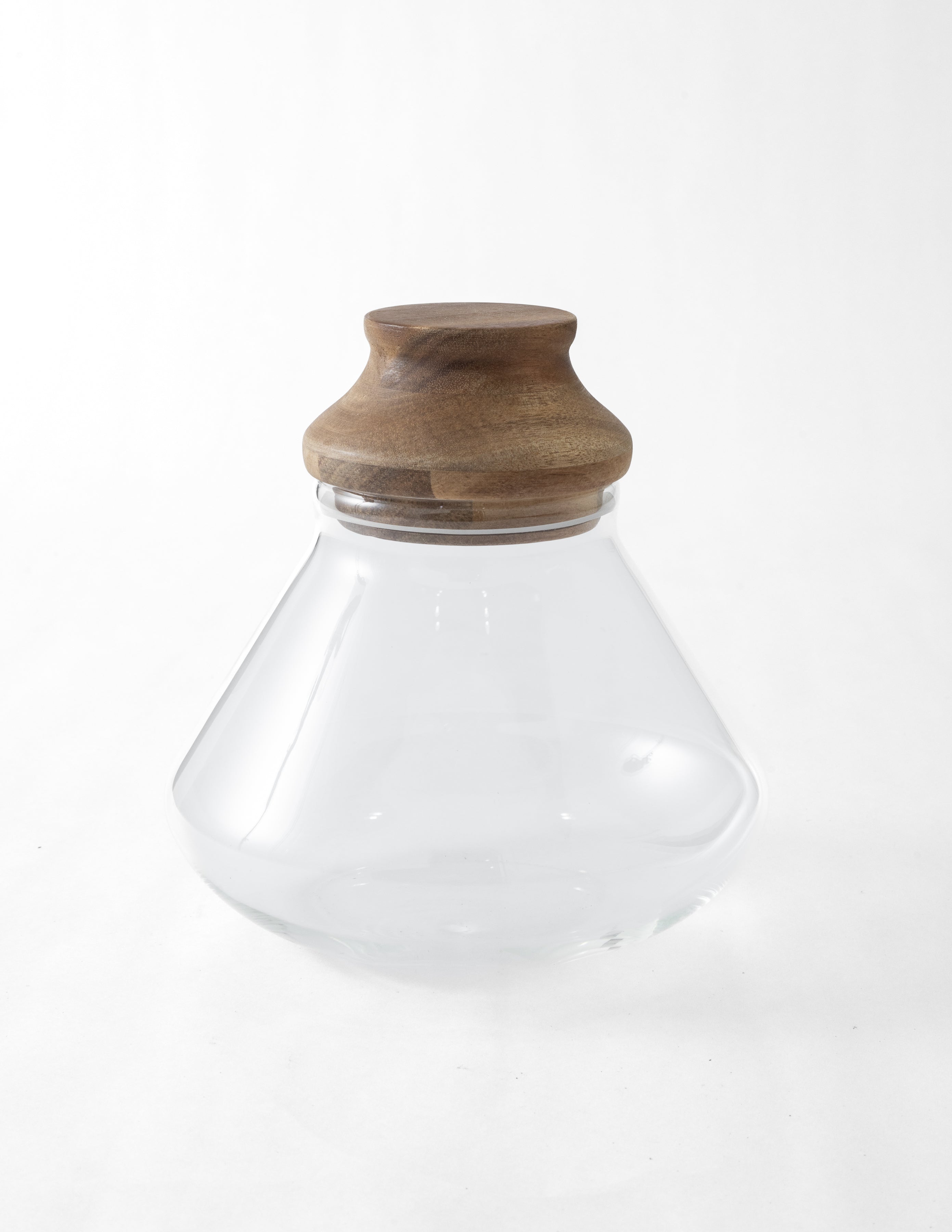 Glass Jar with Wood Lid