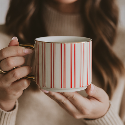 Red Stripe Coffee Mug