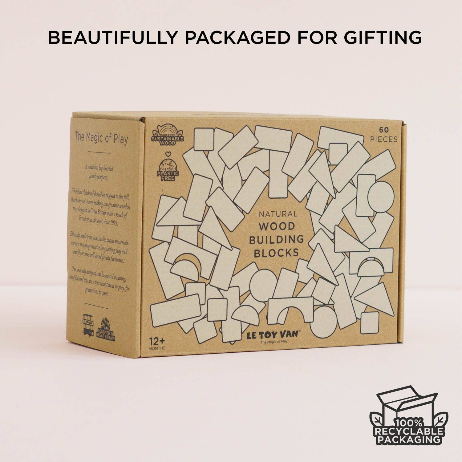 Natural Wood Building Blocks