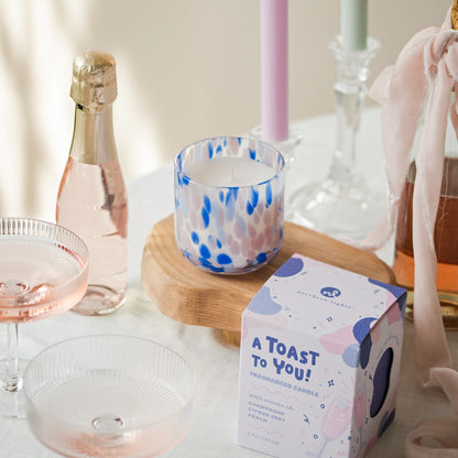 A Toast to You! Boxed Candle