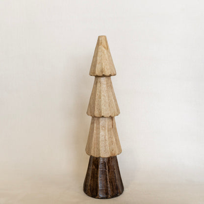 Carved Mango Wood Tree Set
