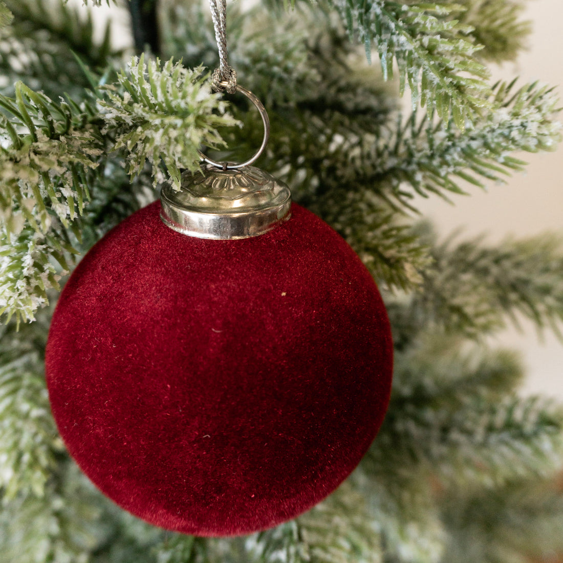 3&quot; Berry Flocked Ball Ornament