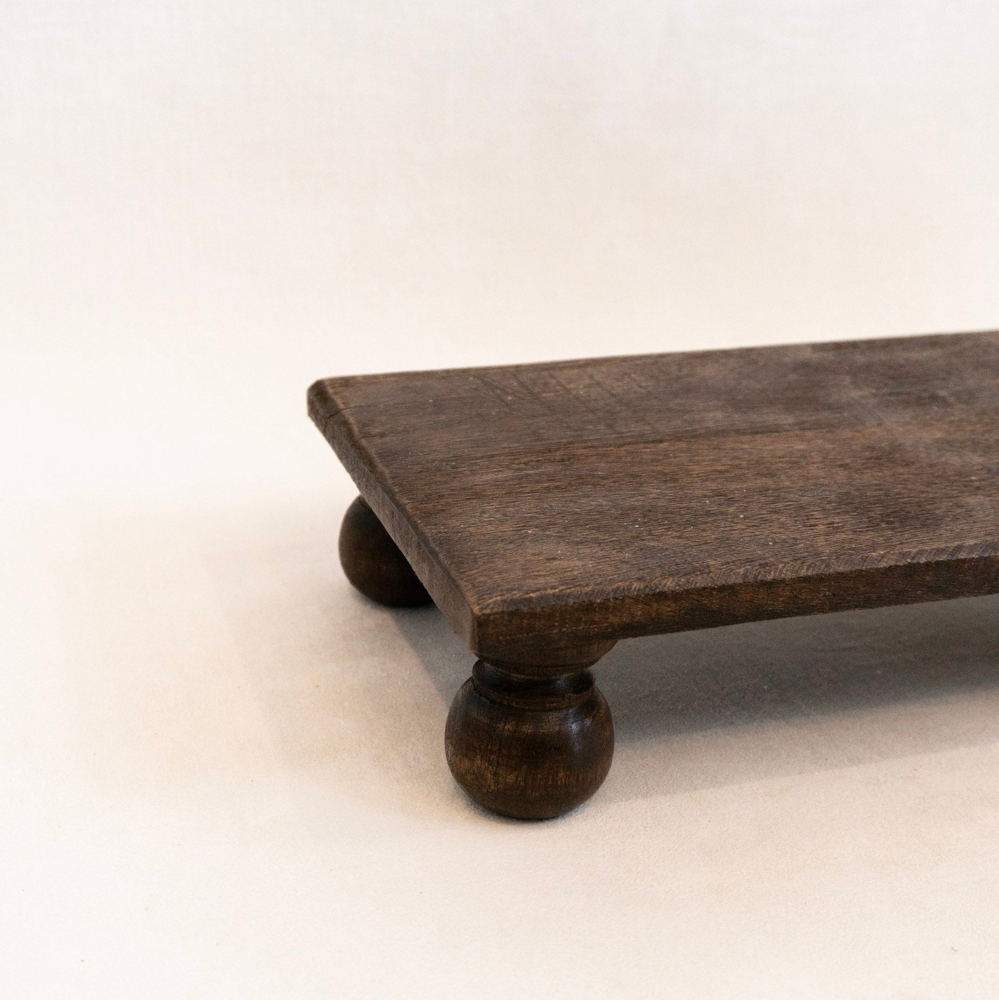 Dark Wood Rectangle Riser