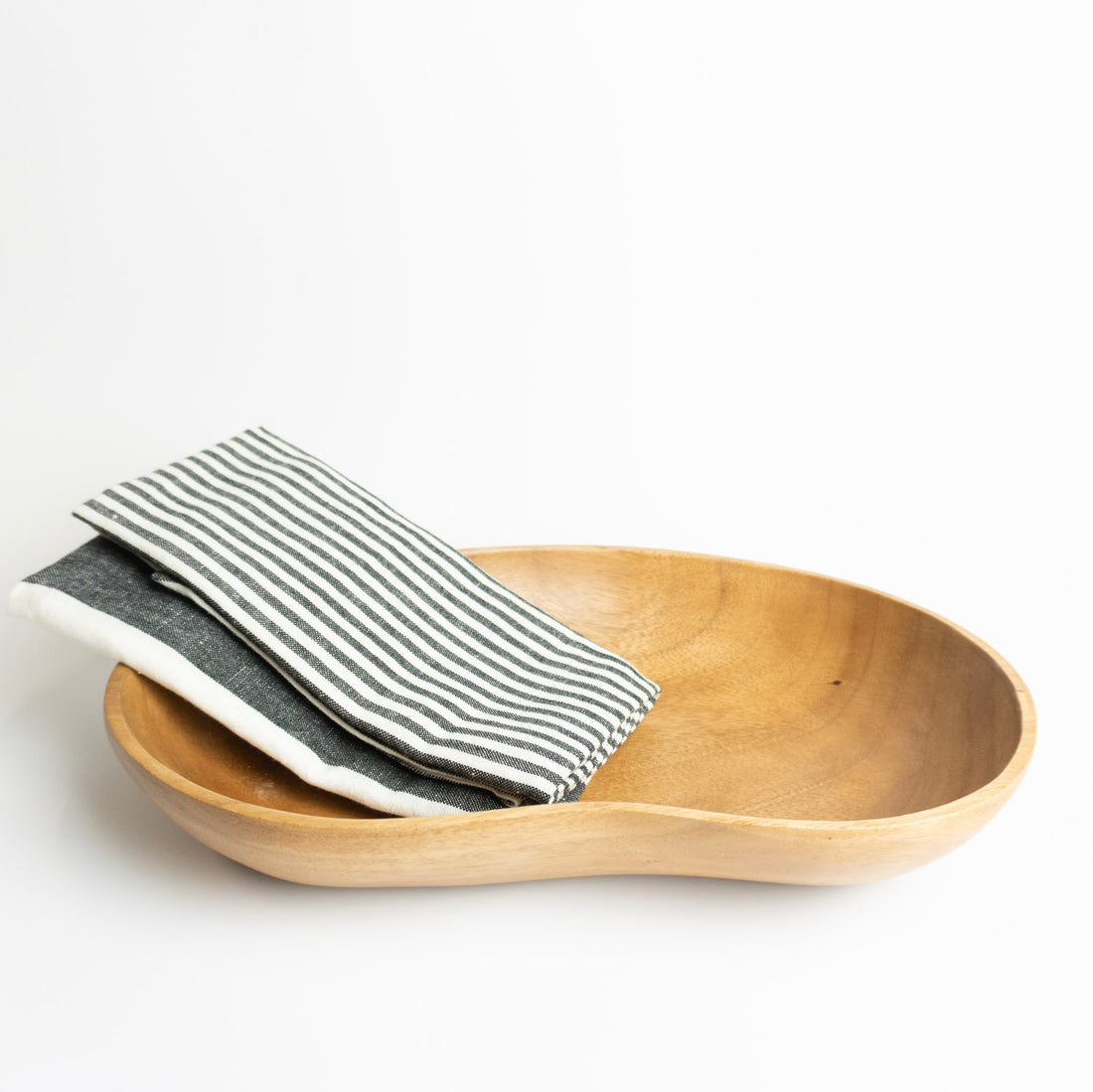 Hand Carved Acacia Wood Bowl