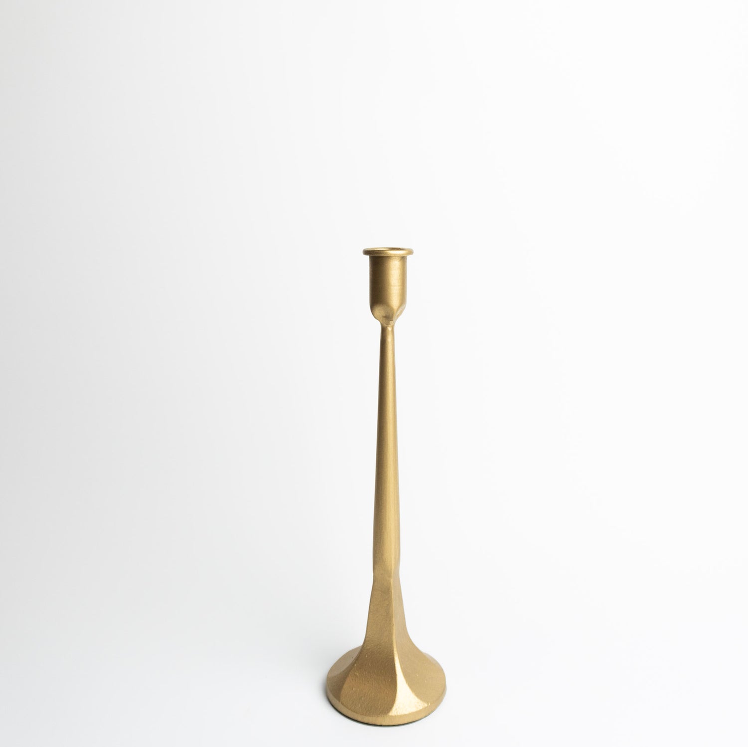 Gold Cast Iron Candlesticks