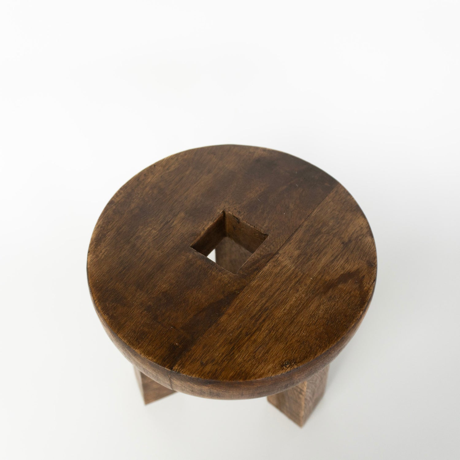 8" Mango Wood Round Pedestal